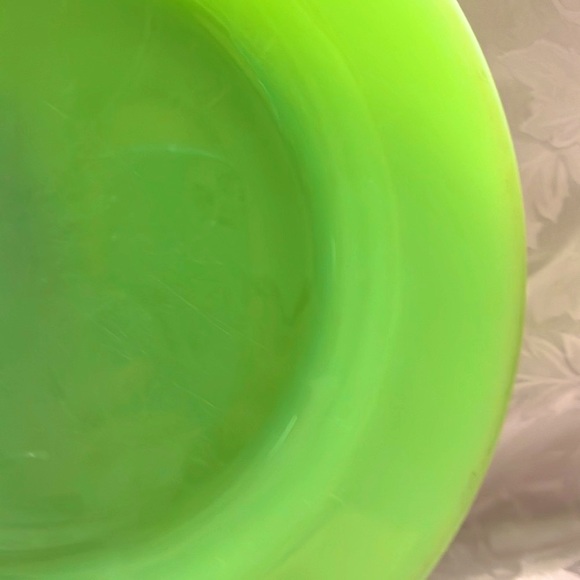 Mosser Glass 10” Jade Dinner Plate by Mosser Glass Hand Made Solid Jade Glass. - Picture 3 of 6